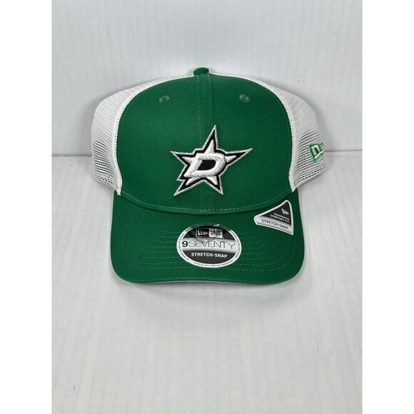 New Era Dallas Stars 9SEVENTY Stretch Snap Adjustable Trucker Hat Cap NWT - Picture 1 of 5